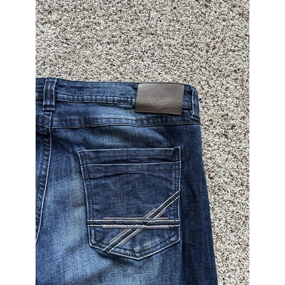 TK AXEL 38 X 30 (29.5) JEANS Slim Boot Stretch Denim Dark Wash WEARHARDER D24 - Picture 9 of 10